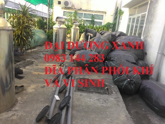 Đĩa phân phối khí lớn được lắp vào ống và đệm vi sinh Đĩa phân phối khí lớn được lắp vào ống và đệm vi sinh