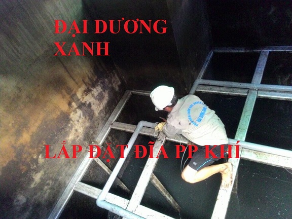 Lắp đặt Đĩa Phân Phối Khí vào bể Lắp đặt Đĩa Phân Phối Khí vào bể